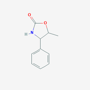 molecular formula C10H11NO2 B171735 5-甲基-4-苯基-1,3-恶唑烷-2-酮 CAS No. 122509-75-5