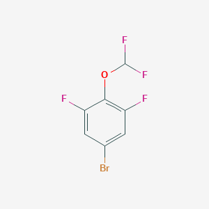 molecular formula C7H3BrF4O B171767 5-溴-2-(二氟甲氧基)-1,3-二氟苯 CAS No. 181806-67-7