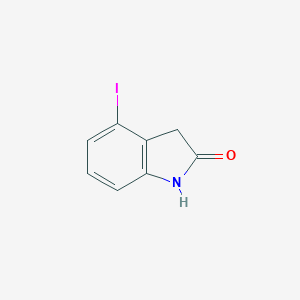 molecular formula C8H6INO B171775 4-碘-1,3-二氢-2H-吲哚-2-酮 CAS No. 179536-52-8