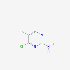 molecular formula C6H8ClN3 B171786 4-Chloro-5,6-dimethylpyrimidin-2-amine CAS No. 14394-61-7