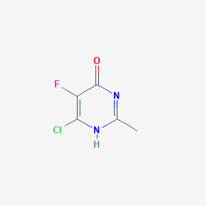 molecular formula C5H4ClFN2O B171802 6-氯-5-氟-2-甲基嘧啶-4-醇 CAS No. 105806-14-2