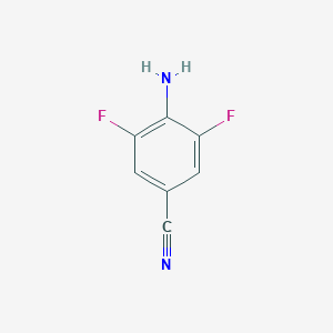 molecular formula C7H4F2N2 B171853 4-氨基-3,5-二氟苯甲腈 CAS No. 110301-23-0