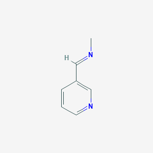 molecular formula C7H8N2 B171866 N-(吡啶-3-基亚甲基)甲胺 CAS No. 16273-54-4