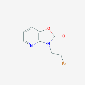 molecular formula C8H7BrN2O2 B171881 3-(2-Bromoethyl)oxazolo[4,5-b]pyridin-2(3H)-one CAS No. 134336-95-1