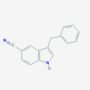 molecular formula C16H12N2 B171898 3-benzyl-1H-indole-5-carbonitrile CAS No. 17380-31-3