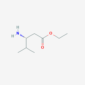 molecular formula C8H17NO2 B171900 Ethyl (3R)-3-amino-4-methylpentanoate CAS No. 197904-08-8