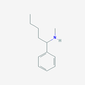 molecular formula C12H19N B171903 Benzenemethanamine, alpha-butyl-N-methyl- CAS No. 13509-75-6