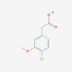 molecular formula C9H9ClO3 B171904 2-(4-Chloro-3-methoxyphenyl)acetic acid CAS No. 13726-19-7