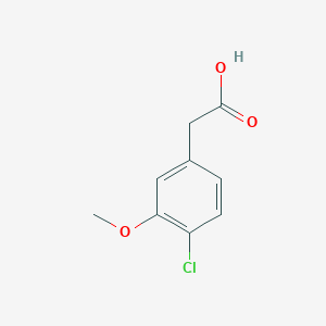 molecular formula C9H9ClO3 B171904 2-(4-氯-3-甲氧基苯基)乙酸 CAS No. 13726-19-7