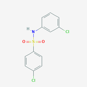 molecular formula C12H9Cl2NO2S B171909 4-chloro-N-(3-chlorophenyl)benzenesulfonamide CAS No. 1216-98-4