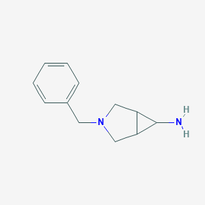 molecular formula C12H16N2 B171912 3-Benzyl-3-azabicyclo[3.1.0]hexan-6-amine CAS No. 155748-81-5