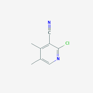 molecular formula C8H7ClN2 B171919 2-Chloro-4,5-dimethylpyridine-3-carbonitrile CAS No. 125731-30-8