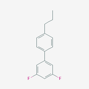 molecular formula C15H14F2 B171920 3',5'-Difluoro-4-propylbiphenyl CAS No. 137528-87-1