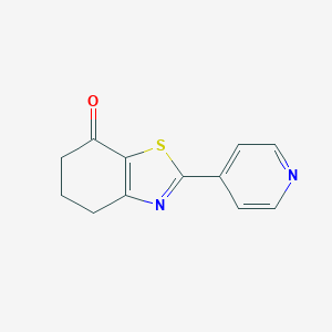 molecular formula C12H10N2OS B171927 2-(Pyridin-4-yl)-5,6-dihydrobenzo[d]thiazol-7(4H)-one CAS No. 154404-90-7