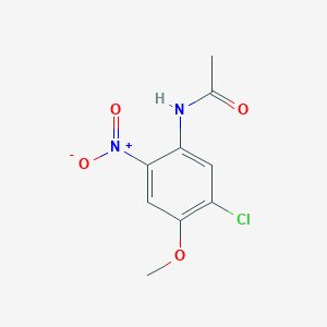 molecular formula C9H9ClN2O4 B171928 N-(5-chloro-4-methoxy-2-nitrophenyl)acetamide CAS No. 160088-53-9