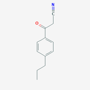 molecular formula C12H13NO B171932 4-n-Propylbenzoylacetonitrile CAS No. 199102-69-7