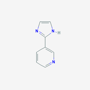 molecular formula C8H7N3 B171938 3-(1H-imidazol-2-yl)pyridine CAS No. 13570-00-8