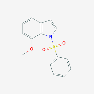 molecular formula C15H13NO3S B171939 1-Benzenesulfonyl-7-methoxy-1H-indole CAS No. 146073-32-7