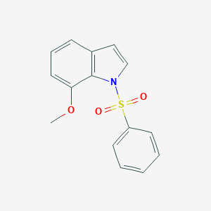 molecular formula C15H13NO3S B171939 1-苯磺酰基-7-甲氧基-1H-吲哚 CAS No. 146073-32-7