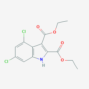 molecular formula C14H13Cl2NO4 B171941 4,6-Dichloro-1h-indole-2,3-dicarboxylic acid diethyl ester CAS No. 146012-24-0