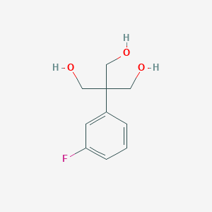 molecular formula C10H13FO3 B171943 2-(3-Fluorophenyl)-2-(hydroxymethyl)propane-1,3-diol CAS No. 131505-99-2