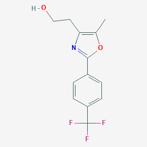 molecular formula C13H12F3NO2 B171946 2-(5-甲基-2-(4-(三氟甲基)苯基)噁唑-4-基)乙醇 CAS No. 141819-91-2