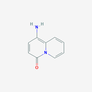 molecular formula C9H8N2O B171950 1-Amino-4H-quinolizin-4-one CAS No. 105440-59-3
