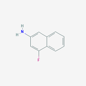 molecular formula C10H8FN B171955 4-Fluoronaphthalen-2-amine CAS No. 13720-48-4