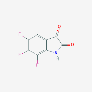 molecular formula C8H2F3NO2 B171959 5,6,7-Trifluoroindoline-2,3-dione CAS No. 107583-37-9