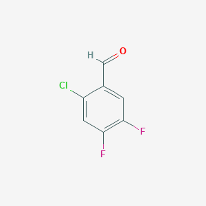molecular formula C7H3ClF2O B171960 2-氯-4,5-二氟苯甲醛 CAS No. 165047-23-4
