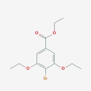molecular formula C13H17BrO4 B171964 4-溴-3,5-二乙氧基苯甲酸乙酯 CAS No. 149517-92-0