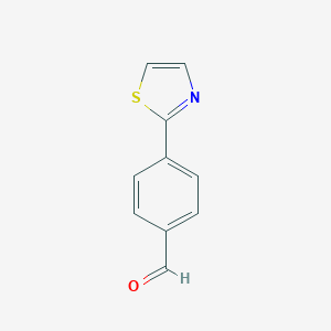 molecular formula C10H7NOS B171965 4-噻唑-2-基苯甲醛 CAS No. 198904-53-9