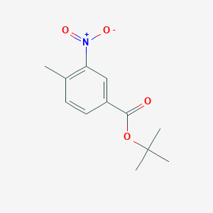 molecular formula C12H15NO4 B171966 Tert-butyl 4-methyl-3-nitrobenzoate CAS No. 199589-61-2