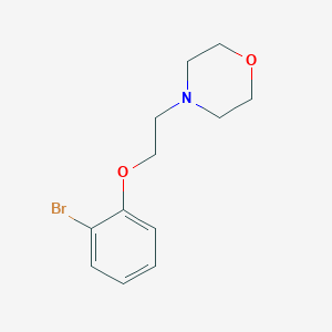 molecular formula C12H16BrNO2 B017197 4-[2-(2-溴苯氧基)乙基]吗啉 CAS No. 101558-72-9