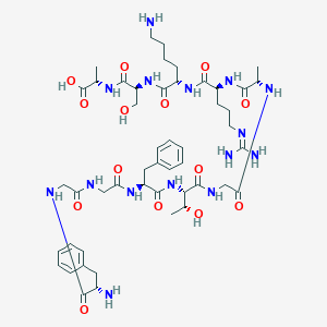 molecular formula C49H75N15O14 B171971 Orphanin FQ (1-11) CAS No. 178249-41-7