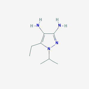 molecular formula C8H16N4 B171981 5-Ethyl-1-isopropyl-1H-pyrazole-3,4-diamine CAS No. 199341-43-0