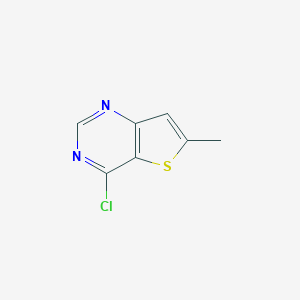 molecular formula C7H5ClN2S B171983 4-Chloro-6-methylthieno[3,2-d]pyrimidine CAS No. 108134-22-1