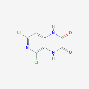 molecular formula C7H3Cl2N3O2 B171995 5,7-Dichloropyrido[3,4-b]pyrazine-2,3(1H,4H)-dione CAS No. 168123-76-0