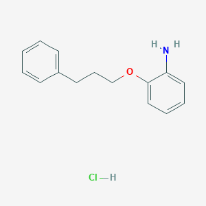 molecular formula C15H18ClNO B172011 [2-(3-Phenylpropoxy)phenyl]amine hydrochloride CAS No. 108715-56-6