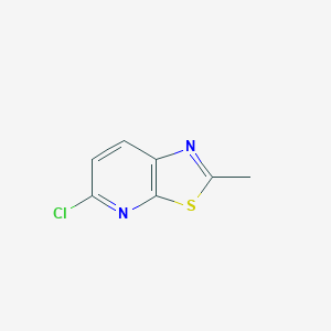 molecular formula C7H5ClN2S B172017 5-Chloro-2-methylthiazolo[5,4-b]pyridine CAS No. 109202-21-3