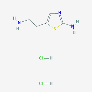 molecular formula C5H11Cl2N3S B172021 5-(2-Aminoethyl)thiazol-2-amine dihydrochloride CAS No. 105774-05-8
