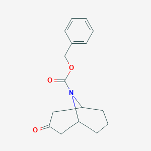 molecular formula C16H19NO3 B172023 N-Cbz-9-azabicyclo[3.3.1]nonan-3-one CAS No. 146747-65-1