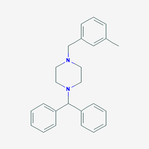 molecular formula C25H28N2 B172027 1-Benzhydryl-4-[(3-methylphenyl)methyl]piperazine CAS No. 16896-82-5
