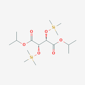 molecular formula C16H34O6Si2 B172035 Dipropan-2-yl (2S,3S)-2,3-bis[(trimethylsilyl)oxy]butanedioate CAS No. 197013-45-9