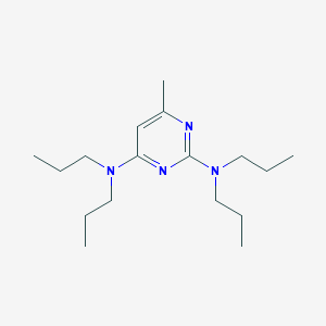 molecular formula C17H32N4 B172040 6-Methyl-2-N,2-N,4-N,4-N-tetrapropylpyrimidine-2,4-diamine CAS No. 111697-12-2