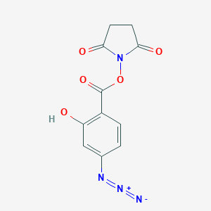 molecular formula C11H8N4O5 B017207 4-叠氮水杨酸N-羟基琥珀酰亚胺酯 CAS No. 96602-46-9