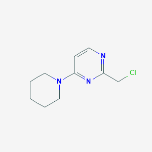 molecular formula C10H14ClN3 B172086 2-(Chloromethyl)-4-(piperidin-1-yl)pyrimidine CAS No. 105950-92-3
