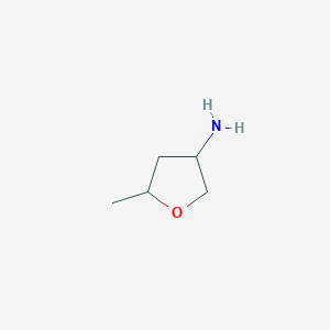 molecular formula C5H11NO B172094 4-Amino-2-methyltetrahydrofuran CAS No. 197781-21-8