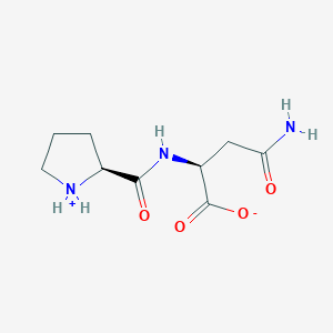 (2S)-4-amino-4-oxo-2-[[(2S)-pyrrolidin-1-ium-2-carbonyl]amino]butanoate