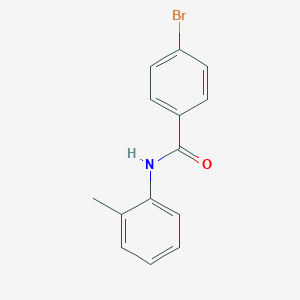 molecular formula C14H12BrNO B172133 4-bromo-N-(2-methylphenyl)benzamide CAS No. 106736-05-4